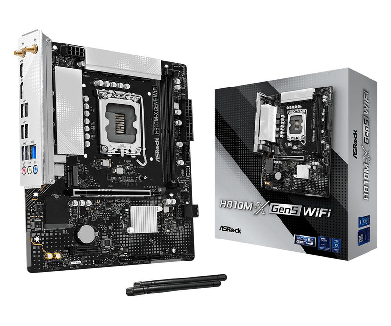 Asrock H810M-X GEN5 Wi-Fi DDR5 Intel S1851 90-MXBU80-A0UAYZ Retail
