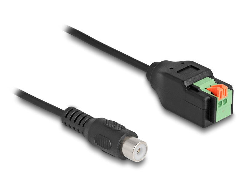 Delock Cable Cinch Connector Female a Terminalblock Adapter With Pulsador 15CM