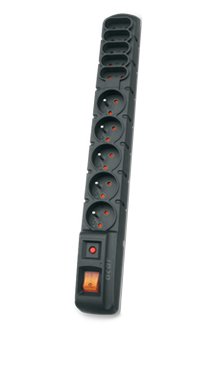 Hsk Data ALP-ACARS10---0N Base Múltiple 1,5M 5 Salidas AC Indoor Black