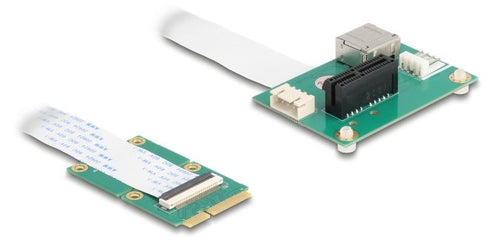 Convertidor Mini PCIE Connector Male a Pci Express X1 Slot With Flexiblem Cable And USB Port — image 1