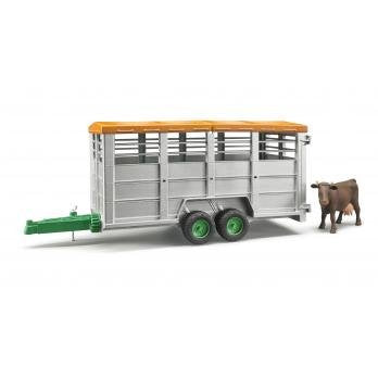 Remolque Transporte Ganado Hermano With Vaca, Vehículo Model Grey 02227