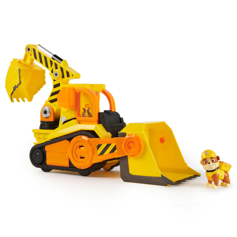 Spin Master Rubble & Crew: Large Vehículo Construcción Bulldozer, Vehículo Toy With Efectos Light And Sound An