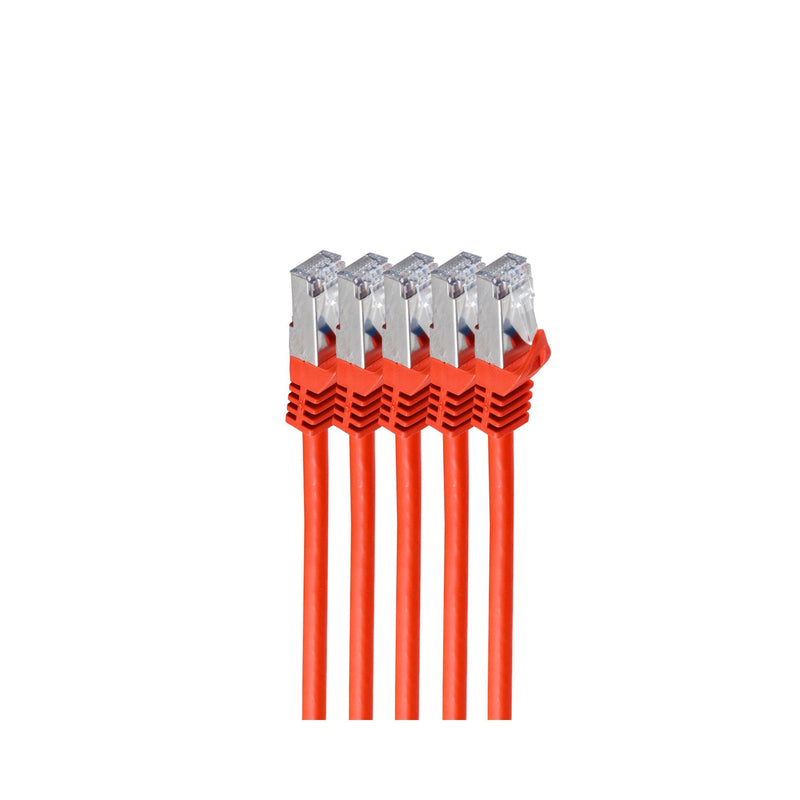 Shiverpeaks RJ45 Network Cable S FTP, CAT.7 VE5, 1M Red