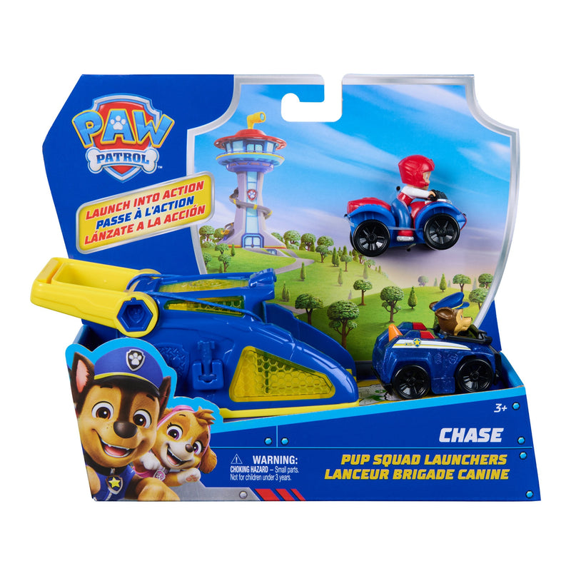 Spin Master Paw Patrol - Pup Squad Launcher With Vehículos Chase And Ryder, Vehículo Set 6074781