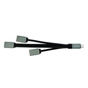 Logilink UA0315 Hub Interfaz USB 3.2 Gen 1 (3.1 Gen 1) Type-c 5000 Mbit/S Black Grey — image 1