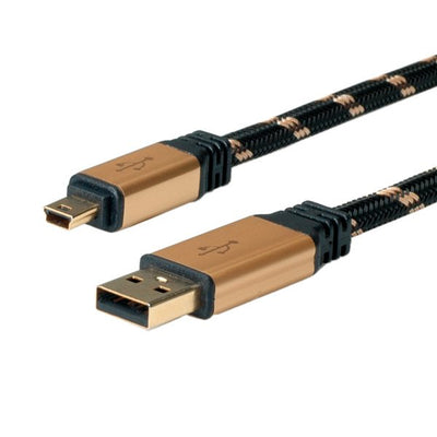 Roline Cable Gold USB2.0A-5PIN Mini. M/M. 1.8M — image 1