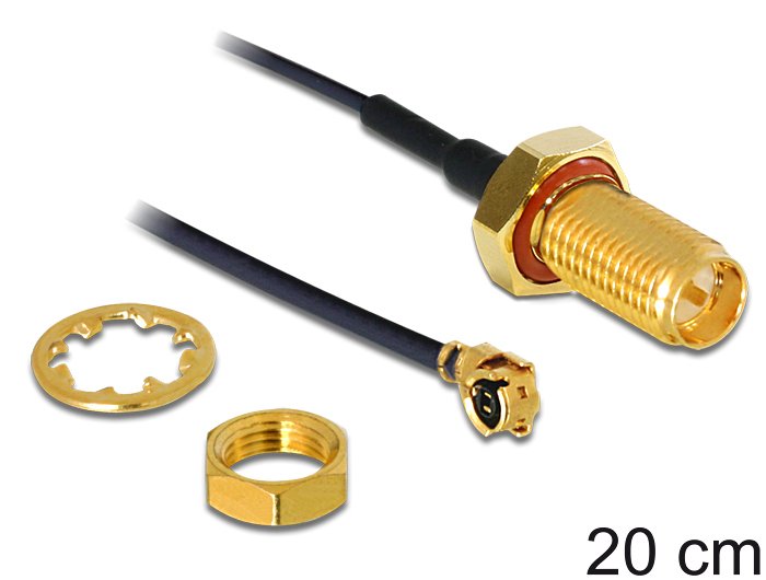 Delock Cable Antenna Rp-sma Female Installation Mhf / U.FL-LP-068