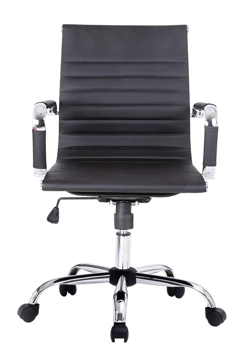 Equip Chair Office Respaldo Medio Colour Black Recubrimiento Pu High Calidaddiseñ Or Ergonomico