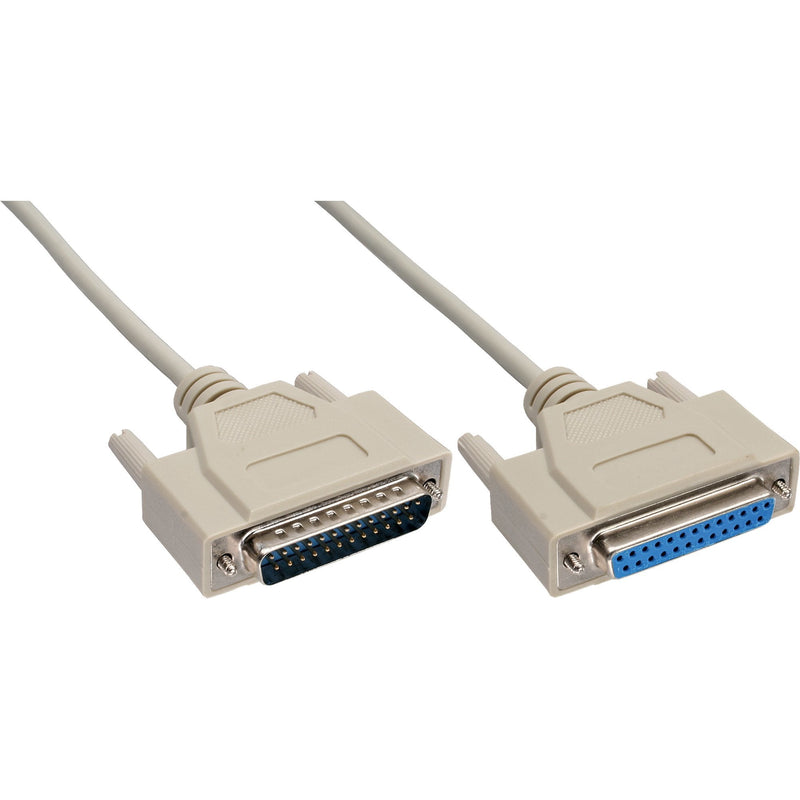 Inline Cable Serie Moldeado DB25 Male a Female Grey 3M