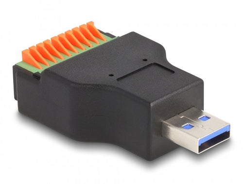 Delock USB 3.2 Gen 1 Type a Connector Male a Terminalblock Adapter With Pulsador — image 1