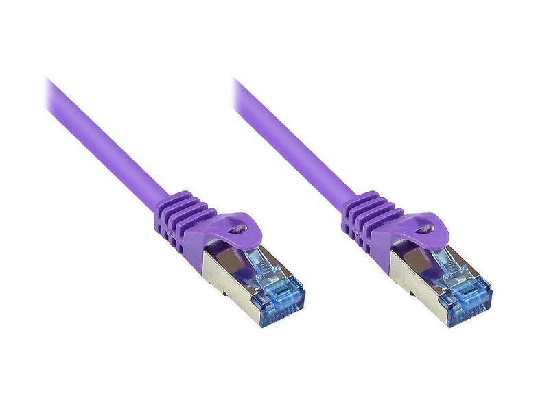 Goodconnections Network Cable With Protector Pestaña, CAT.6A, S FTP, Pimf, Libre Halógenos, 500MHZ, Violet 20M