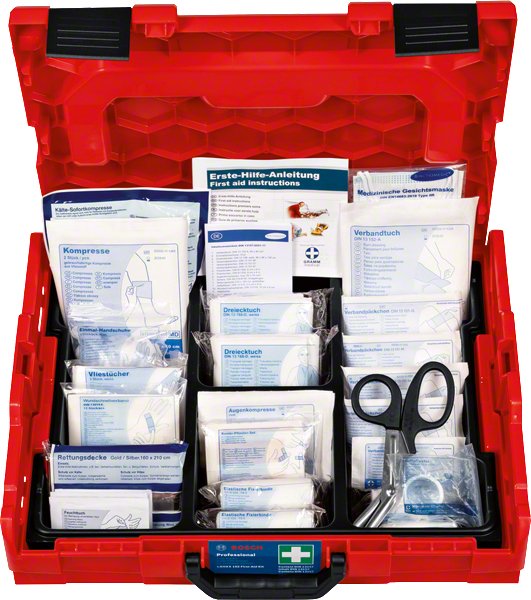 Bosch First Aid Kit Primeros Auxilios Professional Según Din, L-boxx 102, Primeros Auxilios Red 1600A02X2R