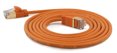 Wantec Network Cable Smp CAT.7 Me. CAT.6A D4MM 0,25M Orange — image 1
