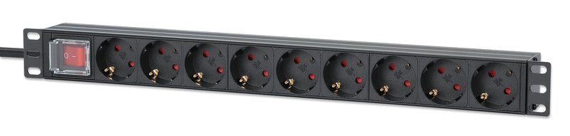 Intellinet 715133 Unit Distribución Energía (pdu) 9 Salidas AC 1U Black