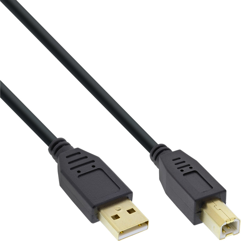 Inline 70PCS. Bulk-pack ® USB 2.0 Cable Type a Male a B Male Black Gold Plated 2M