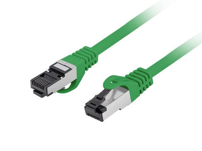 Lanberg Network Cable CAT.8 1 S FTP Lszh Cu 0.5M Green Fluke Passed — image 1