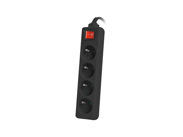 Lanberg PS1-04E-0150-BK Base Múltiple 1,5M 4 Salidas AC Indoor Black
