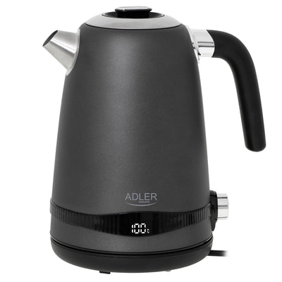 Adler Kettle Ad 1295G Ss 1,7 L With Screen LCD And Regulación Temperatura, Grey Satinado — image 1