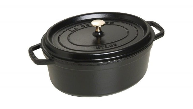 Staub Maceta Ovalada Hierro Fundido 4 L Negro