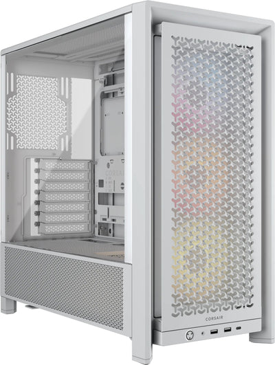 Corsair Box ATX Semitorre Frame 4000D Rs ARGB Glass Tempered White — image 1