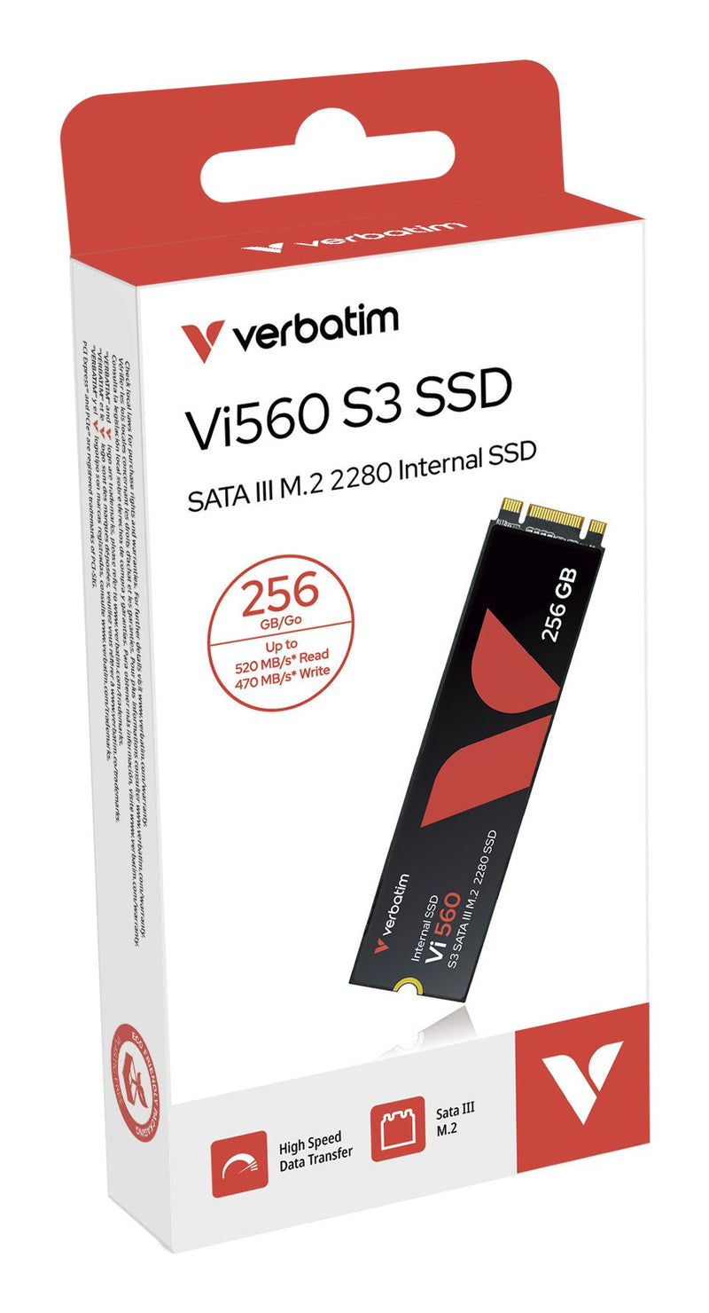 Verbatim Drive SSD M.2 256GB, Sata-iii, M.2 2280, VI560 S3