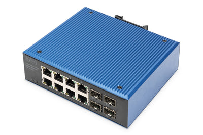 Digitus Switch Gigabit Ethernet PoE Industrial 8 + 4 Ports — image 1
