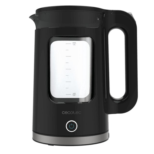 Cecotec Tetera Eléctrica Thermosense 330 Glassy 1,7 L 2200W Black