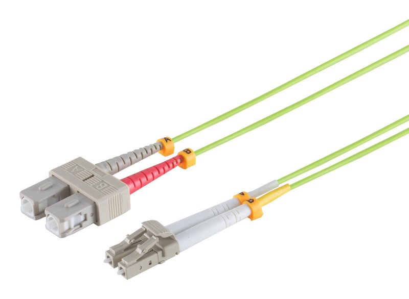 S-impuls Lwl Network Cable Lc Sc 50 125?, OM5 Green File 15M