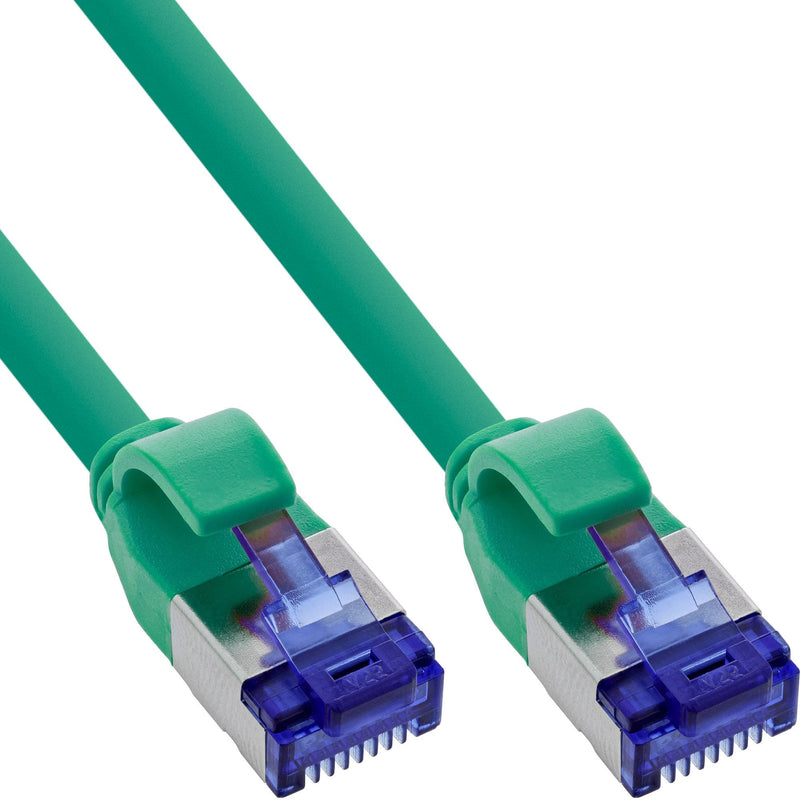 Inline® Network Cable Slim, CAT.6A, S/FTP, Tpe (lszh) Flexible, PoE, Green, 25M