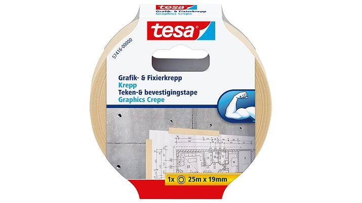 Tesa Crepe Gráfico And Fijación 25M 19MM
