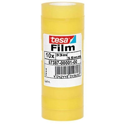 Tesa Film Tape Adhesiva Trasparente Standard Roll 15MM X 33M Tower 10U — image 1