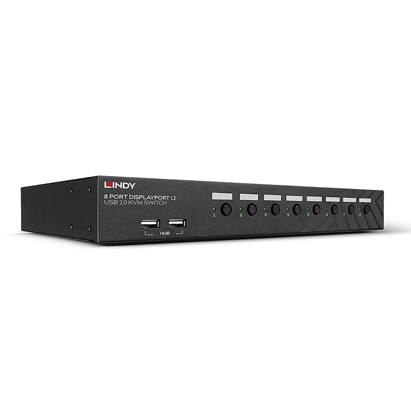 Lindy 8 Port DisplayPort 1.2, USB 2.0 & Audio KVM