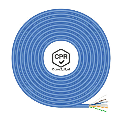 Aisens Bobina Cable RJ45 Lszh Cpr Dca CAT.6 UTP AWG24 - 305M - Cable Blue — image 1