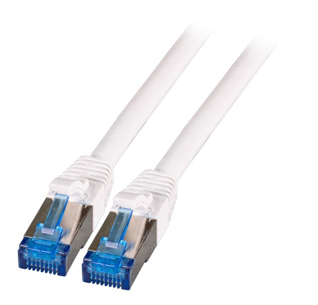 Efb RJ45 Patchkabel S/FTP, CAT.6A, CAT.7 Tpe SUPERFLEX,0,25M, W