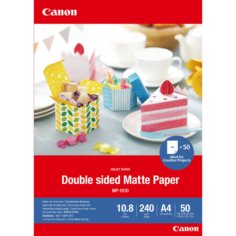 Canon MP-101 D a 4, 50 Sheets Double Sided Matte Paper, 240G