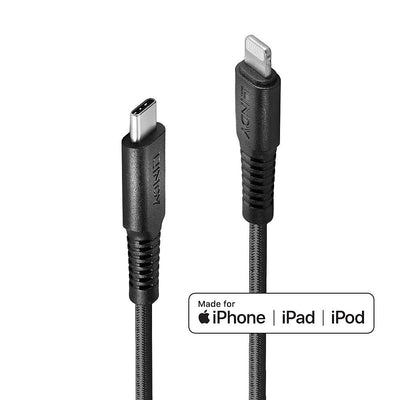 Lindy 31286 USB Cable C - Lightning 1M Black — image 1