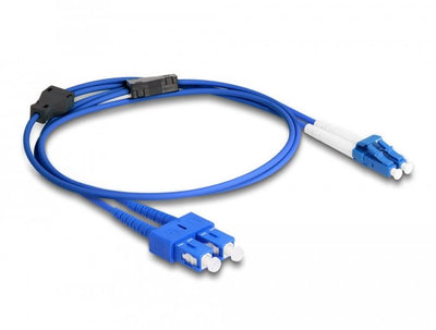 Delock Lwl Cable With Armadura Metálica Lc Duplex a Sc Duplex Singlemode OS2 1M — image 1
