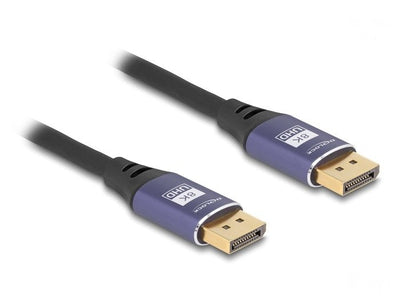 Delock 80601 Cable DisplayPort 8K 60 HZ 2M Metal Lila — image 1