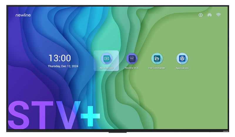 Newline Stv + 55 Pantalla Plana Señalización Digital 139,7CM (55) LED Wi-Fi 300 Cd / M² 4K Ultra HD Negro Proces