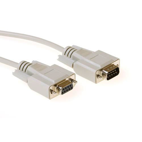 5 Metre Serial 1:1 Connection Cable 9 Pin D-sub Male - 9 Pin D-sub Female
