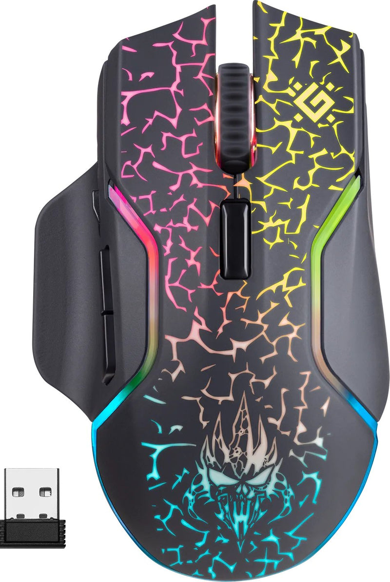 Defender Mouse Mouse GM-067 Oneshot Optic RF RGB 3200DPI 7P