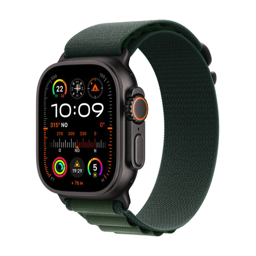 Apple Watch Ultra 2, Smartwatch Black 49MM, Alpine Loop Green Oscuro, Box Of Titanio, Celular MX4R3FD/a — image 1