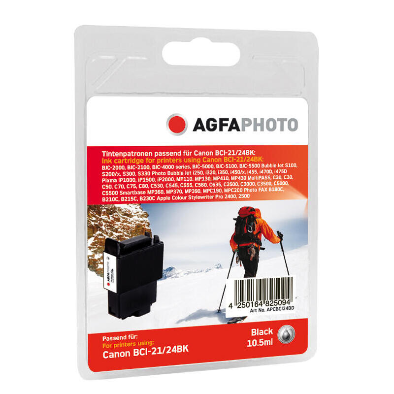 Agfaphoto APCBCI24BD Ink Cartridge 1 Pieces Black