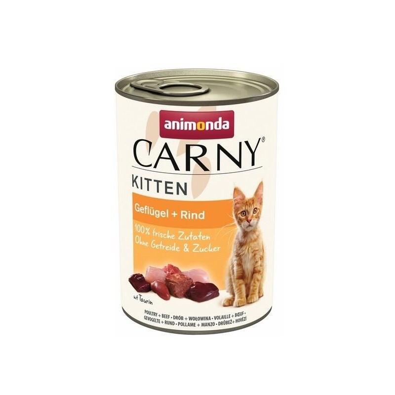 Animonda Carny Kitten Poultry Beef - Comida Húmeda Gatos - 400G