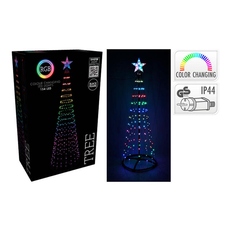 Tree Christmas 154 LED RGB Black 1,5M
