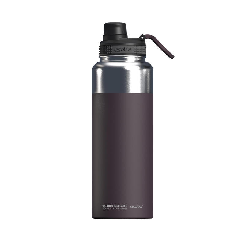 Asobu - Mighty Alpine Flask - Bottle Aislada Steel Inoxidable Exteriores 1,2 Litros Red