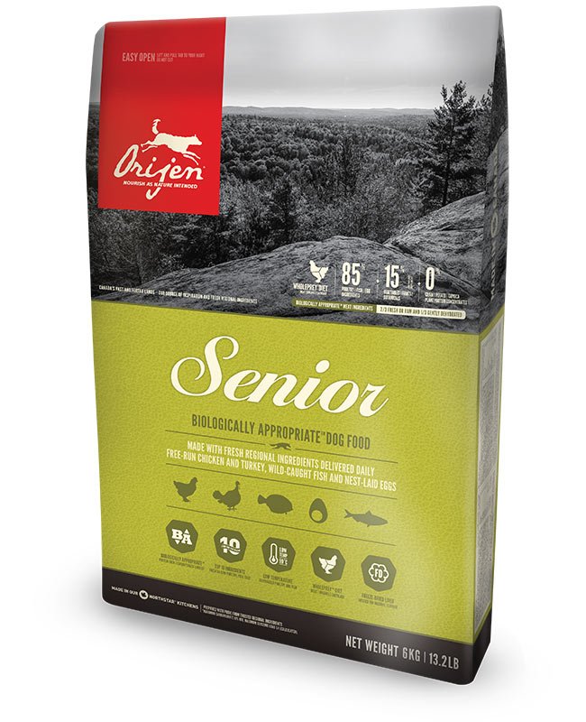 Orijen Senior 6KG Pollo, Pescados, Pavo