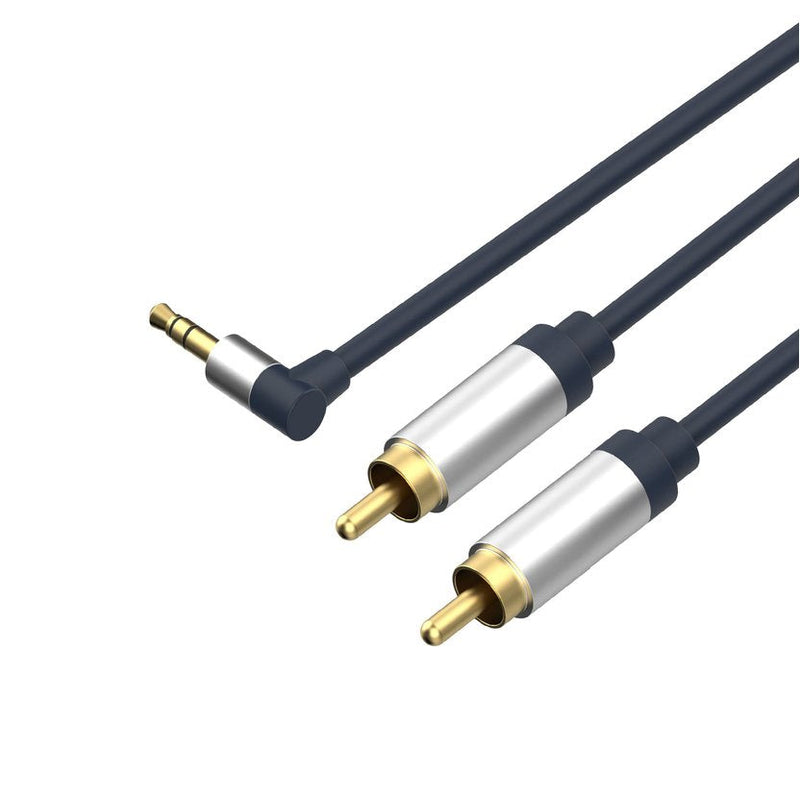 Shiverpeaks Cable Jack 3,5MM Flex. Winkel a 2 Cinch 0,75