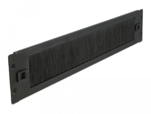 Delock 19? Organiser Cables Power Strip Brush Without Tools 2 He Black — image 1