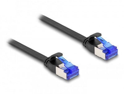 Delock RJ45 Flachband Network Cable Male a Male CAT.6A Flexibel 0,25M — image 1